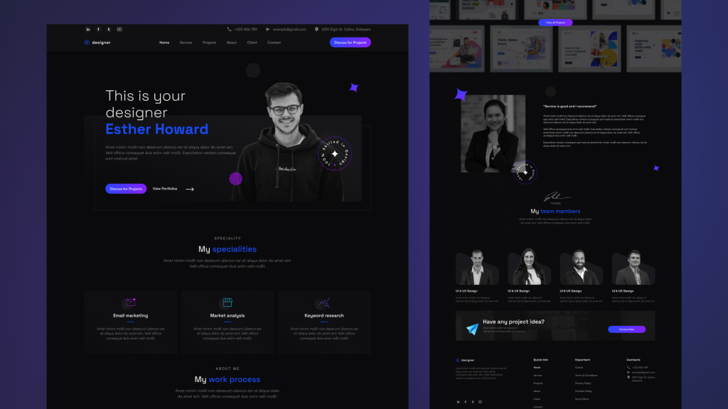 DARK MODE WEBDESIGN