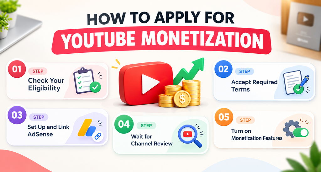 How To Apply For YouTube Monetization?